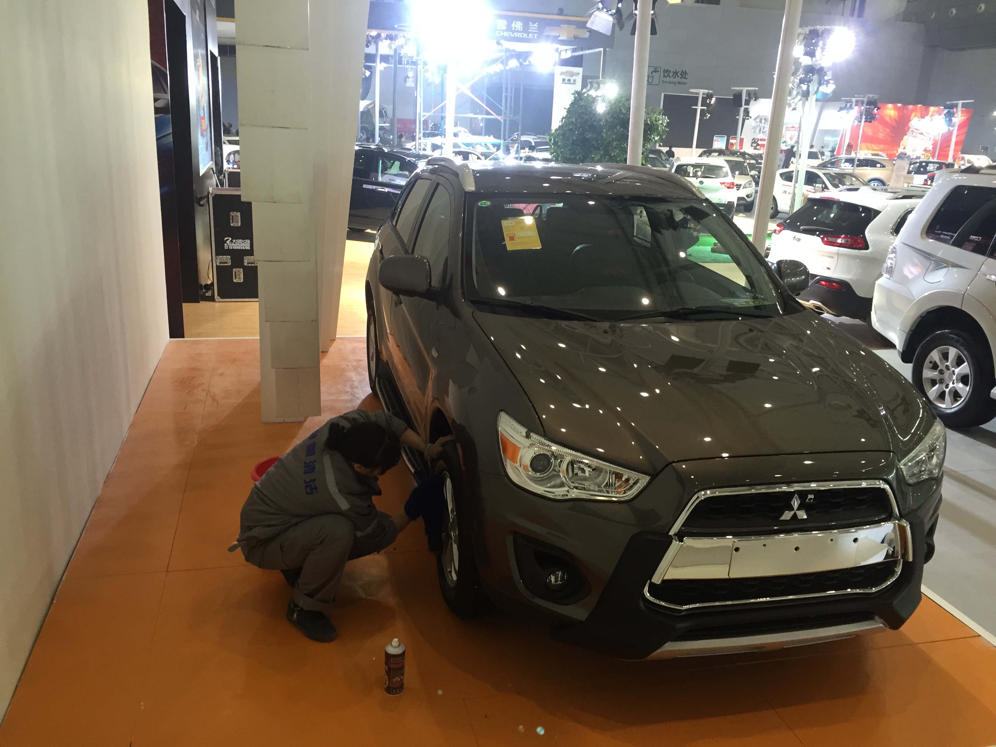 2016年3月15日國際會(huì)展中心廣汽三菱車美現(xiàn)場